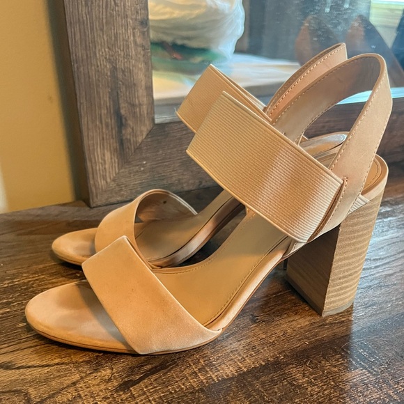 Light pink/nude Aldo block heels - Picture 4 of 5